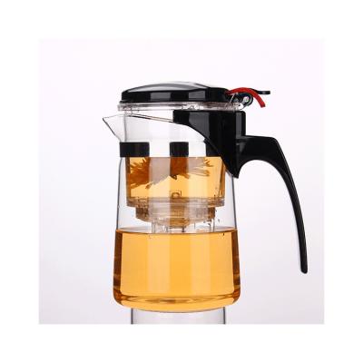 China Competitive Price Good Quality Sustainable Designer Glass Tea Elegant Pot for sale