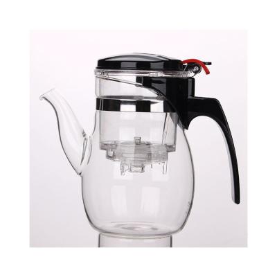 China Top Selling Sustainable Hot Top Borosilicate Heat Resistant Glass Teapot With Filter for sale