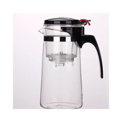 China Sustainable Bestseller Eco - Friendly High Borosilicate Glass Teapot With Handle for sale