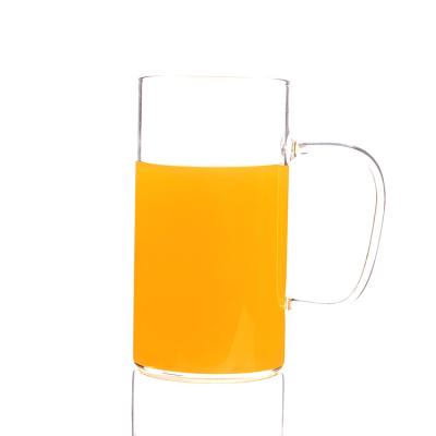 China Sustainable Straight Tea Food Grade Borosilicate Tea Top Quality Glass Cup Water Mug for sale