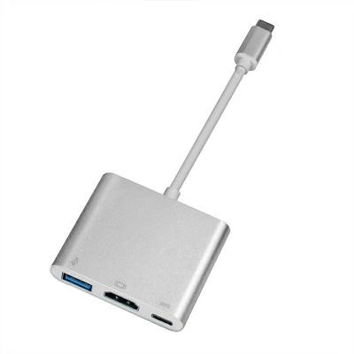 China For Apple macbook Factory Price Type C 3.1 to Female HDMI/USB3.0/Type C Power Supply Multiport Charger Adapter Cable for sale