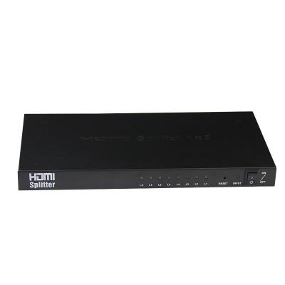 China Iron Hdmi Signal Splitter Hdmi Splitter And Switch1x8 Black 4kx2k Support Full HD 3D For HD TV for sale