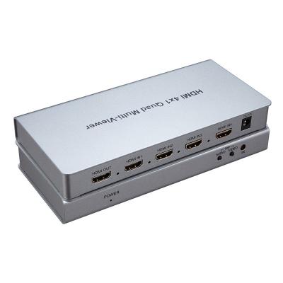 China 1080P 4 in 1 HDMI Quad Multi-Viewer 4X1 HDMI Seamless Switch Switcher JL-0401QM for sale