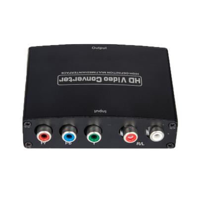 China cheap component RGB YPbPr+R/L audio to HDMI output converter with scaler for gamebox home theater JL-C6012 for sale