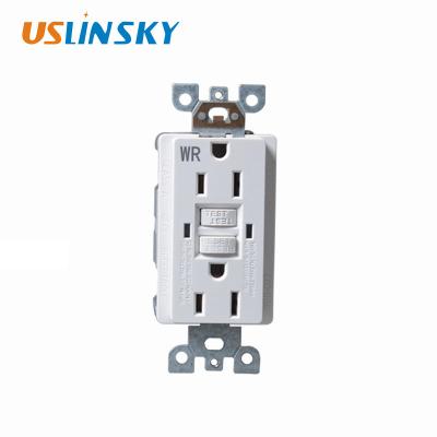 China LTG15WR 15A GFCI Certificate GFCI Receptacle Linsky , Shanghai UL NEMA 5-15 125V/60Hz Weather Resistant GFCI Receptacle for sale