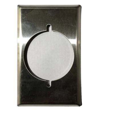 China Safety Stainless Steel Wallplates Blank Wall Plates 1 Strip White , White for sale