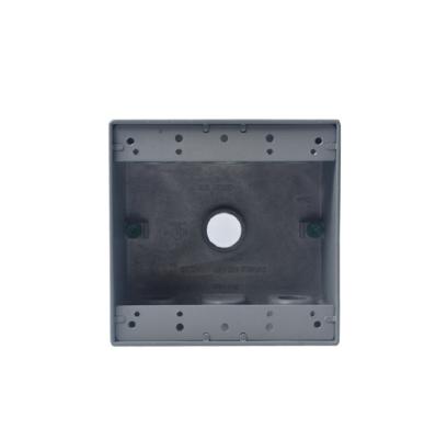 China Shanghai Linsky USA Standard 2 Gang 6 Convenient Outlets Die Case Waterproof Aluminum Junction Box for sale