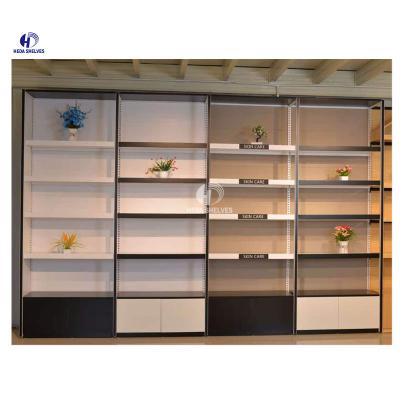 China Single sided metal and wood display stand miniso display rack for store for sale