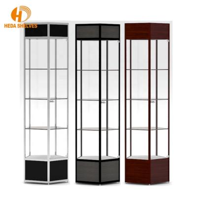 China Electric Rotating Stores Display Stand , Glass Display Cabinet for sale