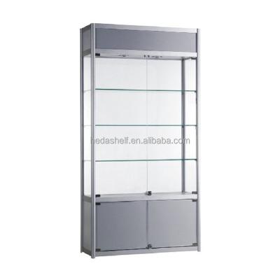 China Aluminum Alloy Wooden Glass Display Cabinet for sale