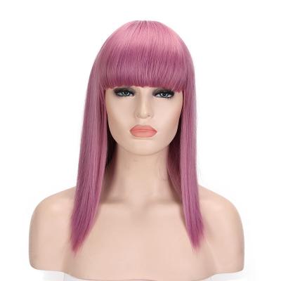 China European and American Qi cosplay Heir CMA silky straight wig Starlight movie wave cosplay wig anime bangs long straight hair for sale