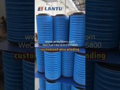 LANTU Truck air filter customized wire winding in our workshop