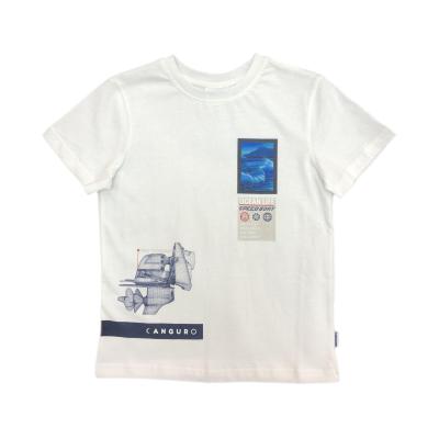 China Wholesale Anti-Shrink 100% Cotton White Short Sleeves Tops Boys Teen T-Shirt for sale