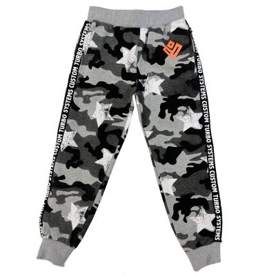 China Color Fade Proof Boys Camouflage Tracksuit Bottoms Printed Cartoon Boys Tracksuit Pants 100% Cotton Kids Jogger Boys Pants for sale