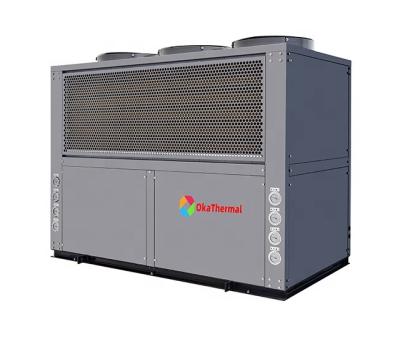 China Outdoor 57kw school or hospital used hot air water to water heat pump with maximum 60 degree C for sale