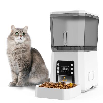 China ODM 2023 Automatic Pet Food Dispenser Smart Automatic Feeder with Set Feeding Timer and Voice Recorder for Dog and Cat for sale