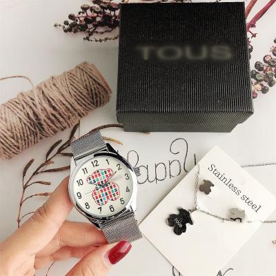 China Non-Specific High Quality Mesh Watches Jewelry Women Mechanical Watch Quartz Men Set Stainless Steel Wristwatch Customized Logo No Minimum for sale