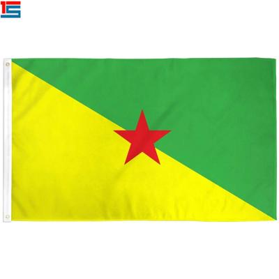 China Huge Custom Customized FLYING Quality French Guiana French Guiana Outdoor Decorative Flags for sale