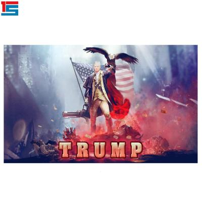 China Sublimation Scroll Printing 3x5 Foot Donald Trump 2020 Flag for sale