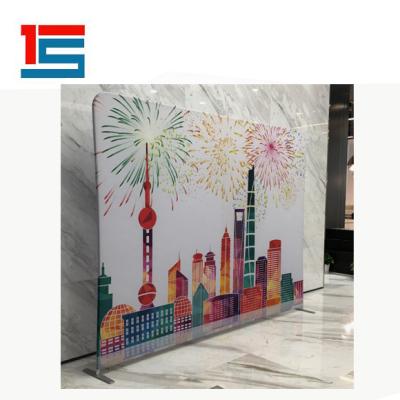 China Health care institutes promotion printed pop up tension fabric banner exhibition backdrop stand display for sale