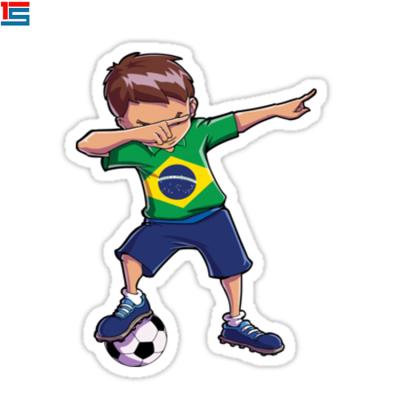 China UV Resistant Promotion Kids PVC Vinyl Football Stickers for sale