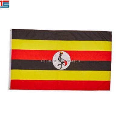 China FLYING Hot Sale Customized Uganda Flag Polyester Flag for sale