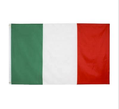 China Fast Shipping Wholesale 3*5FT Polyester Silk Print Scroll Hanging Red White Green Italy National Flag for sale