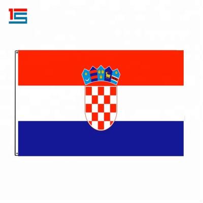 China Europe Football Fan Polyester Flying Croatia High Quality Country Flag Scroll for sale