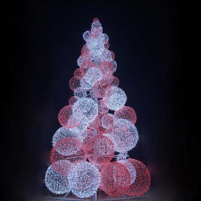 China Indoor and Outdoor Usage Christmas Decoration Giant h: 9m Outdoor Lighting Christmas Balls Tree for sale