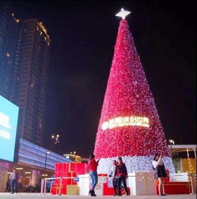 China Christmas Tree Custom 60ft Xmas Decor Chirstmas New 20ft 30ft 40ft 50ft Tall Holiday Tree Lights Luxurious Decorations for sale