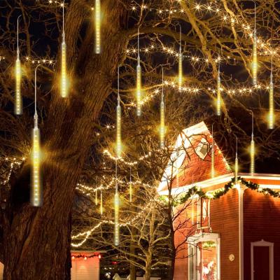 China 30cm/50cm/80cm Outdoor Rainy Outdoor Decoration LED Shower Meteor Light Christmas Decoration for sale