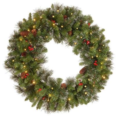 China Static or Flash Home Christmas Wreath Led Indoor and Outdoor Waterproof Customizable Christmas Decoration Led Garlands for sale