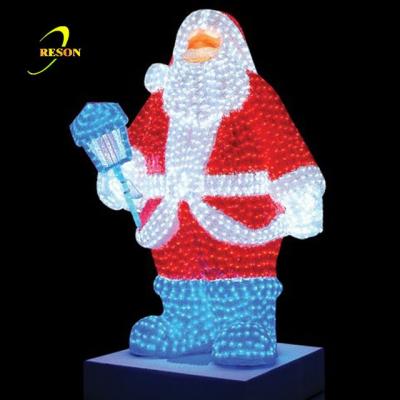 China Factory Price Red Creative Led Christmas Santa Claus Lighting for sale