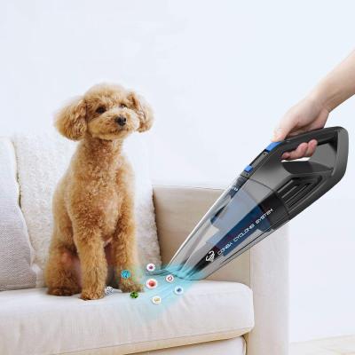 China 12V Small Hand Grip Car Vacuum Cleaner Rechargeable High Power Cordless Portable Handheld Car Vacuum Cleaner for sale