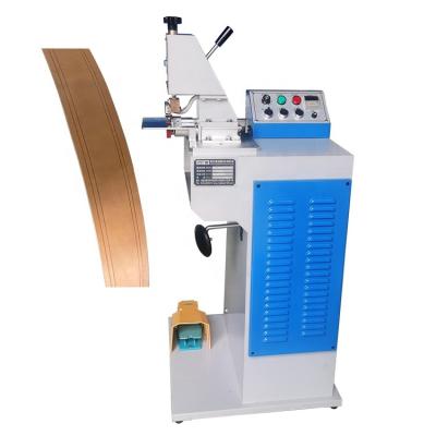 China Garment Shops Roll Wheel Crimping Machine For Leather Wallet Line Pressing Machine for sale