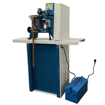 China Garment Shops TROLLEY Leather Belt Edge Cutting Trimming Polishing Machine Double Sided Leather Belt Trimming Machine for sale