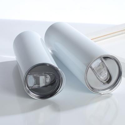 China Stocked 20oz Cups Double Wall Stainless Steel Lean Empty Sublimation Tumblers for sale