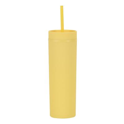 China Hot Selling Viable Matte Acrylic 24oz Reusable Plastic Cup 20oz Cold Lean Tumbler With Lids And Straws for sale