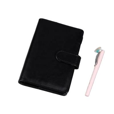 China Folder Binder Wholesale PU Notebook A6 Budget Planner Organizer With Cash Envelopes Leather Budget Sheet Set for sale