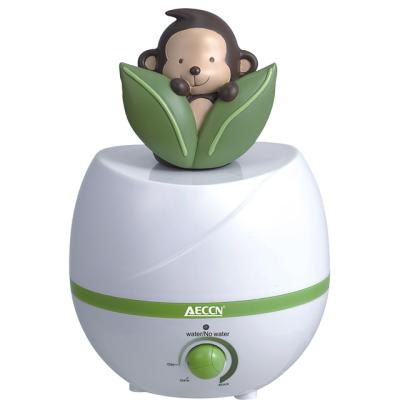 China Electric Noise Monkey DiffuserLow Room Hotel Baby Ultrasonic Humidifier for sale