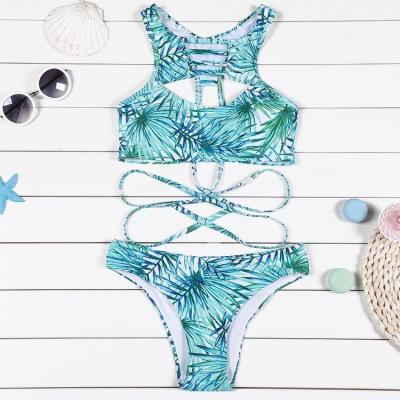 China Custom Made Two Piece Swimsuit Breathable Cover Up Bikini Beach Wear Woman High Quality Swimwear For Woman for sale