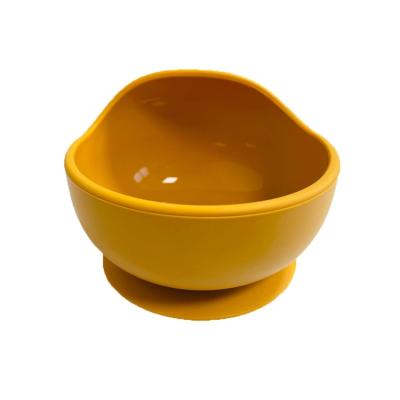 China Cheap BPA Free Made In China Non Puddle Silicone Baby Suction Bowl Portable Silicone Baby Bowl for sale