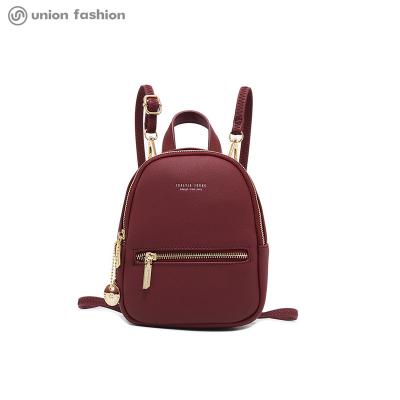 China The Other Union Fashion PU Design New Luxury Lady Custom Logo Women Mini Backpack for sale