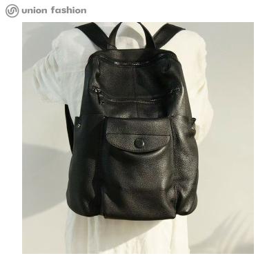 China New Design Fashion Waterproof High Quality Weekender Genuine Leather Backpack Bag For Women for sale