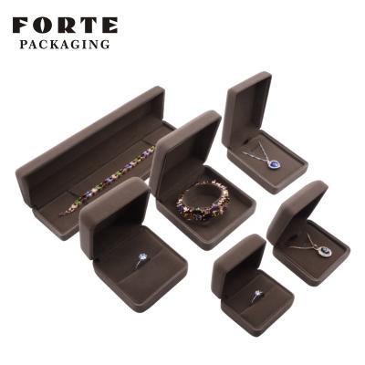 China FORTE Porcelain Jewelry Box Velvet Jewelry Box Necklace Ring Jewelry Packaging Eco-friendly for sale