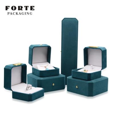 China Eco-Friendly Custom Octagonal Shape Necklace Bangle Large FORTE Jewelry Packaging Ring Box for sale