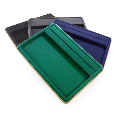 China High Quality FORTE Metal Frame Eco-friendly Jewelry Organizer Tray Ring Jewelry Display With Microfiber for sale