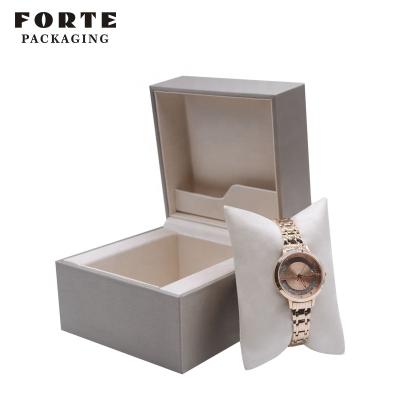 China FORTE Luxury PU Watch Packaging Box Eco Leather Watch Box Organizer Eco-friendly for sale