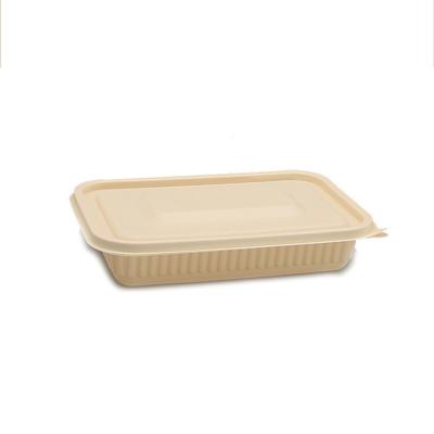 China Multigrid Biodegradable One-Piece Take-Out Box Food Box Disposable Disposable Food Box Customized for sale