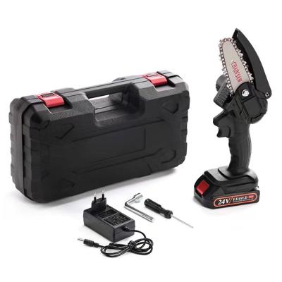 China Hot Selling Anti-Slip OEM 4/6/8 Inch Portable Cordless Lithium Battery Chainsaw Mini Electric Chainsaw for sale